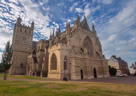 Exterior of Exeter Catherdal