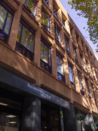 Angled exterior of London Bloomsbury campus