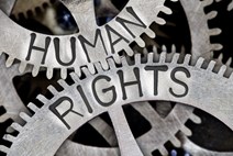 Cogs with 'Human rights' written on it